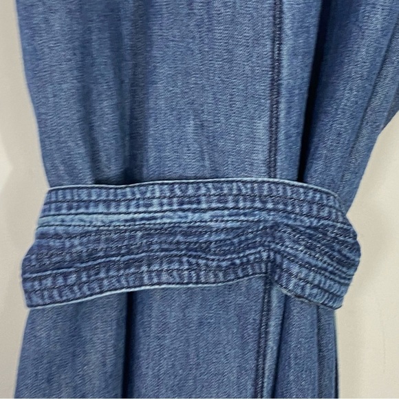 FREE PEOPLE Cecelia Chambray Tie Waist Maxi Dress - Picture 11 of 15